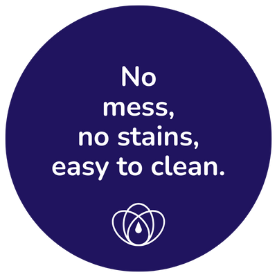 No mess, no stains, easy to clean.