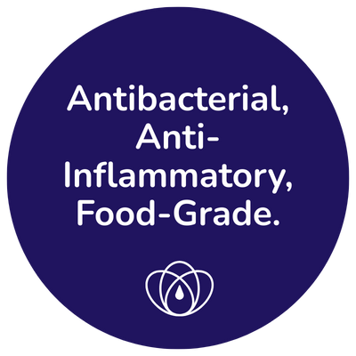 Antibacterial, Anti-Inflammatory, Food-Grade.