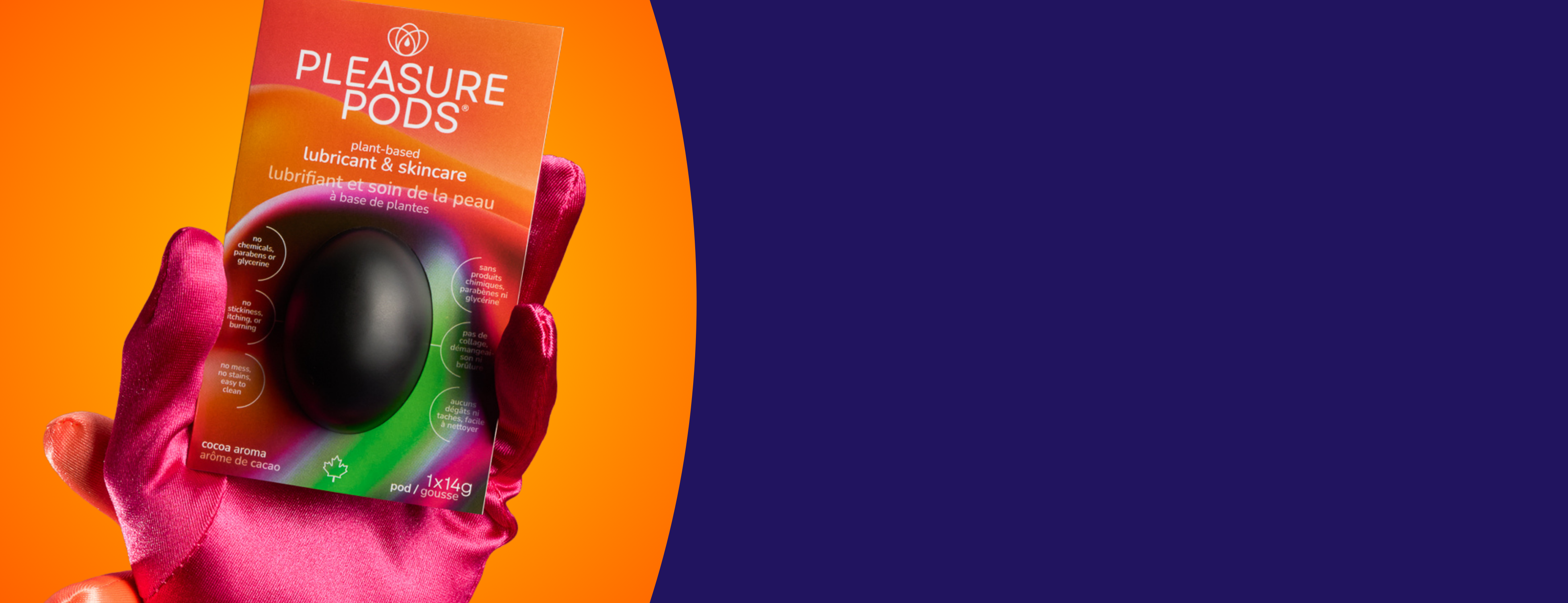 Pleasure Pods are A Solid Multi-Use plant-based moisturizer & lubricant. Melts with body heat and stays where applied, not a liquid that squirts and runs away.